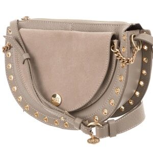 See by Chloe mini bag Kriss in grey leather and suede